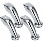 Pieds canap pais acier inoxydable, 4 pices pieds de meubles, pieds chrom, meubles armoire lit canap ...