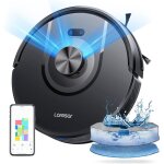 Laresar - aspirateur robot laveur, 5000pa 3 en 1 robot aspirateur navigation lidar 360�, 5 carte sauvegardable ...