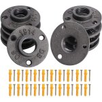 Largeight - 10 pcs bride 3 / 4'' bsp bride filetée bride de tuyau 3 trous avec vis brides de connexion ... Largeight - 10 pcs bride 3 / 4'' bsp bride filetée bride de tuyau 3 trous avec vis brides de connexion ...