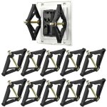 Largeight - lot de 10 tiges de support de cassette de type 86 accessoires d'lectricien support de bote ...