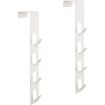 Largeight - 2 pack 4 layers strong vertical hooks for hanging bags, scarves, hats, keys