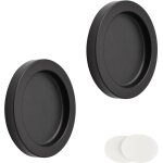 Largeight - 2 pack sliding door handle round self adhesive aluminum alloy invisible sliding door handle ...