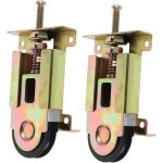 Largeight - lot de 2 roulettes de porte de placard : roulettes coulissantes de remplacement  roulement ...