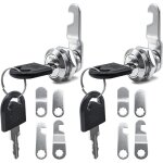 Largeight - lot de 2 serrure boite aux lettre 16 mm avec 5 plaques de serrure diff�rentes, barillet boite ...