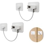 Largeight - 2pcs s�curit� enfant pour fen�tres et portes - verrous autocollants anti - ouverture - bloque ...