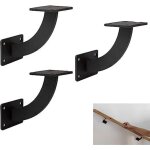 Largeight - lot de 3 supports muraux robustes pour rampe d'escalier