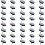 Largeight - jamais utilis]40 x gliders for chairs with nail 22 mm, round gliders for furniture skates, ...