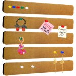 Largeight - 5 pi�ces tableau liege mural liege mural avec 40 pushpins tableau en liege mural panneau ...