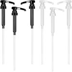 Largeight - 6 pi�ces pompe sirop, plastique pompe sirop pompe de rechange avec tuyau, distributeur sirop ...