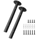 Largeight - equerre etagere murale fixation invisible, support etagere murale charge lourde flottante ...