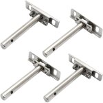 Largeight - etagere murale fixation invisible, support etagere murale 4 pices, support etagere 93 mm, ...