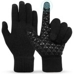 Largeight - gants hiver pour hommes femmes gants chauffants tactiles mitaines antidrapant lastiques ...