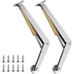 Largeight - jamais utilis�]lot de 2 v�rins � gaz 150 n / pc, charni�res de support de couvercle, charni�res ...