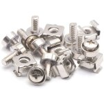 Largeight - m5x20 �crous � cage et vis en acier carbone plaqu� nickel �crou (50 pi�ces)