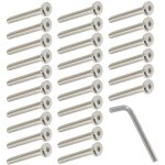 Largeight - jamais utilis]pack of 50 m6 x 60 mm hexagonal cylindrical head screws bed bolts furniture ...