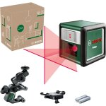 Laser lignes croises bosch quigo avec pince universelle mm 2 (alignement simple et prcis avec positionnement ...