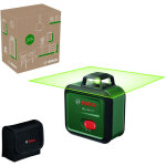 Laser � lignes pll 360 - 1g bosch, 1 x batterie ba 3. 6v 2. 0ah, vert