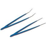 Jeu laser 6692 de pinces brucelles en inox - 2 pcs