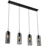 Laura - suspension multiples - 4 lumire - l 108 cm - gris - art deco - clairage intrieur - salon i ...