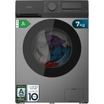 Lave - linge steel avec une capacit� de 7 kg, 1400 tr / min, 12 programmes, classe a, moteur inverter ...