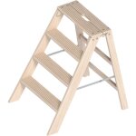 Layher - escabeau en bois, charge max 150 kg, 4 marches