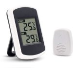 Lcd digital thermom�tre sans fil pour int�rieur ou ext�rieur, mini capteur de temp�rature ambiante, petit ...