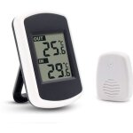 Lcd digital thermom�tre sans fil pour int�rieur ou ext�rieur, mini capteur de temp�rature ambiante, petit ...