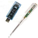 Lcd usb courant tension m�decin chargeur capacit� testeur m�tre batterie externe et un stylo de test