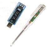 Lcd usb courant tension mdecin chargeur capacit testeur mtre batterie externe et un stylo de test