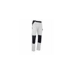 Pantalon bicolore multipoches blanc / gris - 1730 nuancier - lma - taille 48