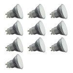 Leclubled - lot de 10 ampoules spot gu10 led 4w clairage 40w - blanc jour 6400k