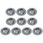 Leclubled - lot de 10 spots encastrables orientables ronds - aluminium type escargot - sans douille
