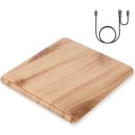 Lecteur cd dvd externe portable + lecteur dvd usb 3. 0 type - c en plastique finition bois couvercle ...