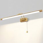 Led 12w ip44 miroir applique murale clairage de salle de bain laiton intrieur clairage avec interrupteur, ...