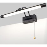 Led 8w ip44 miroir applique murale Éclairage de salle de bain noir mat intérieur Éclairage avec interrupteur, ... Led 8w ip44 miroir applique murale Éclairage de salle de bain noir mat intérieur Éclairage avec interrupteur, ...