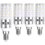 Led ampoule � ma�s 12w, 100w �quivalent ampoules � incandescence, e14 , 6000k blanc froid, 1200lm, pack ...