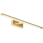 Led applique murale - 1 lumi�re - l 62 cm - dor� / laiton - design - �clairage int�rieur - salle de bains ...