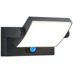 Lindby ? applique murale solaire led en aluminium ? angle de d�tection 100� ? port�e 5 � 7 m�tres ? �clairage ...