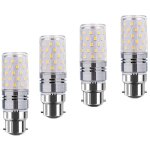 Led b22 de mas bulbs12w, 100w incandescent quivalent, 1200lm, blanc chaud 3000k ampoules chandelier, ...