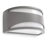 Napoli - applique murale extrieure  1 ampoule grise ip65, e27 - leds - c4