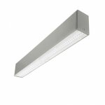 Leds - c4 - ledsc4 plafonnier infinite led lens 29w blanc neutre - 4000k cri 80 gris ip40 4348lm