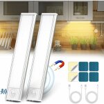 Led cuisine, sans fil usb rechargeable lampe de placard, 6000k led cuisine sous meuble, magn�tique dimmable ...