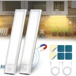 Led cuisine, sans fil usb rechargeable lampe de placard, 6000k led cuisine sous meuble, magn�tique dimmable ...