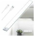 Led cuisine sous armoire usb rechargeable, 2500 mah 40 cm capteur de mouvement de lumi�re de placard ...