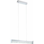 Eglo - suspension design led suspension salon clairage verre cristal chrome plafonnier 93562