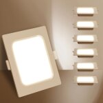 Aougo - led encastrable, 6w Équivalent 72w, 3000k lumière blanc chaud, blanc, spot led interieur encastrable, ... Aougo - led encastrable, 6w Équivalent 72w, 3000k lumière blanc chaud, blanc, spot led interieur encastrable, ...