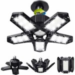D�stockage lot de led de garage - 120 w - 12000 lm - lampe d'atelier - plafonniers d�formables - panneaux ...