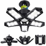 D�stockage lot de led de garage - 120 w - 12000 lm - lampe d'atelier - plafonniers d�formables - panneaux ...