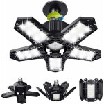 D�stockage lot de led de garage - 120 w - 12000 lm - lampe d'atelier - plafonniers d�formables - panneaux ...
