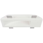 V - tac vt - 11010 spot led pl�tre encastr� carr� gu10 couleur blanche encastrable coupe sku 6774